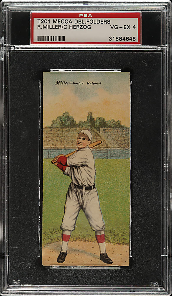 1911 T201 Mecca Double Folder Miller/Herzog PSA VG-EX 4