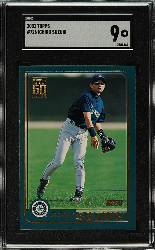 2001 Topps #726 Ichiro Suzuki Rookie SGC MINT 9
