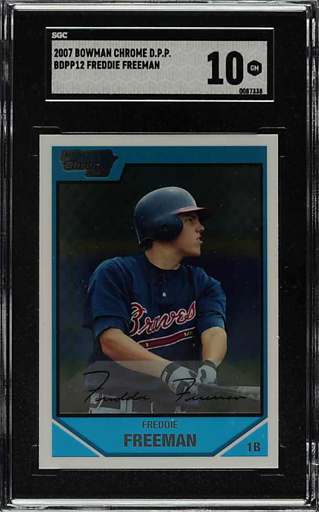 2007 Bowman Draft Picks #BDPP12 Freddie Freeman SGC GEM MINT 10