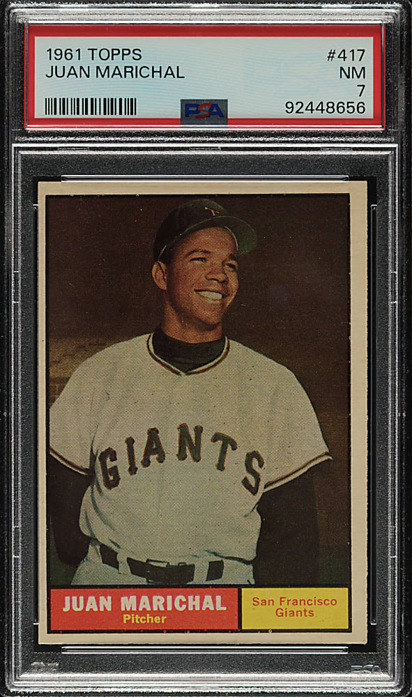 1961 Topps #417 Juan Marichal Rookie PSA NM 7