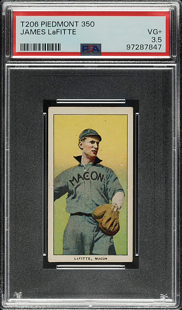 1909-1911 T206 White Border James LaFitte Southern Leaguer PSA VG+ 3.5