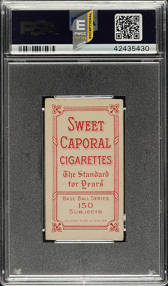 1909-1911 T206 White Border Nap Lajoie Throwing PSA VG 3
