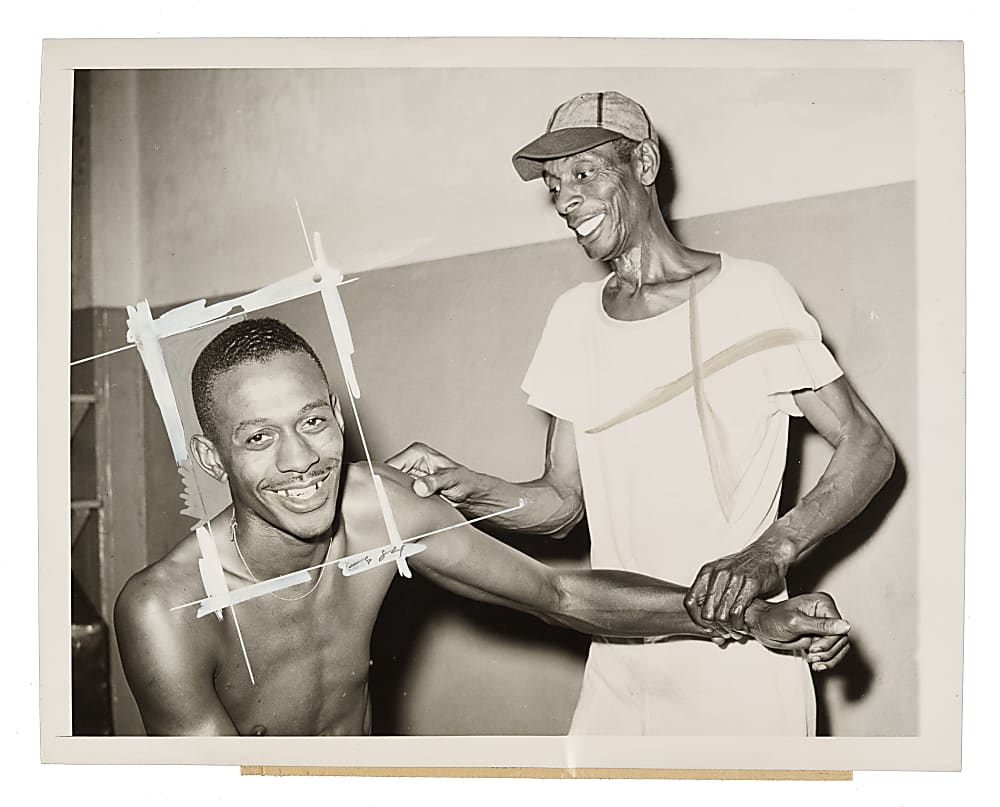 1942 Satchel Paige Original World Wide Photos News Service Photograph PSA/DNA Type I