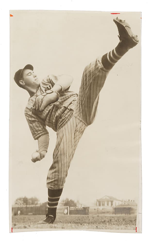 1938 Bob Feller Chicago Tribune Wire Photograph PSA/DNA Type III