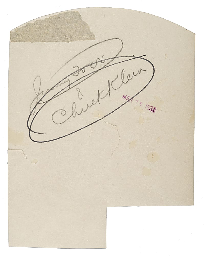 1933 Jimmie Foxx and Chuck Klein Spring Training Original Photograph PSA/DNA Type I