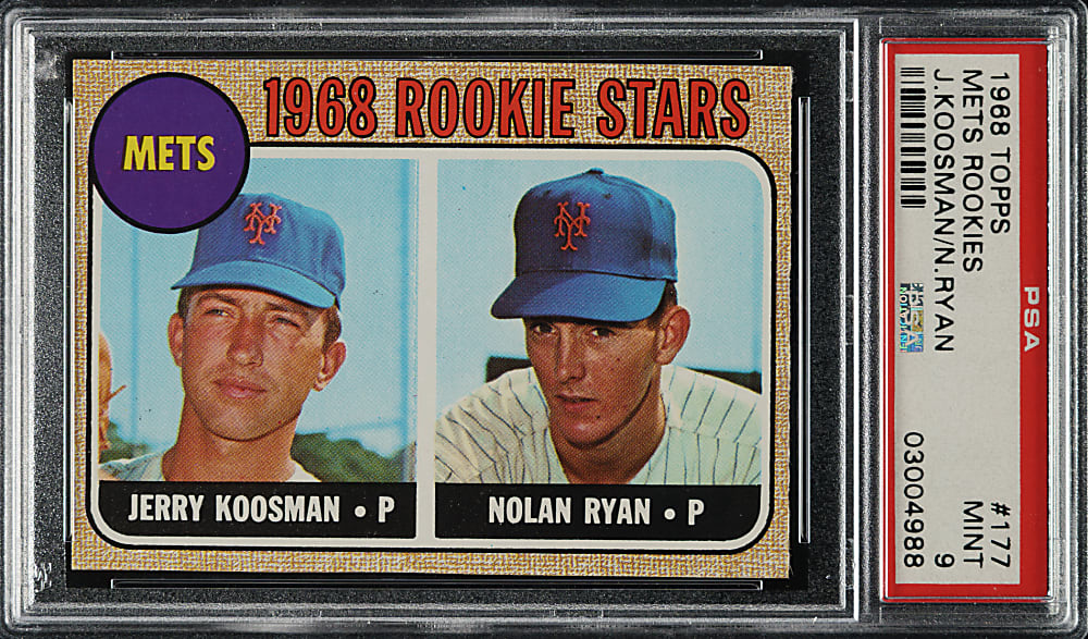 1968 Topps #177 Nolan Ryan Rookie PSA MINT 9
