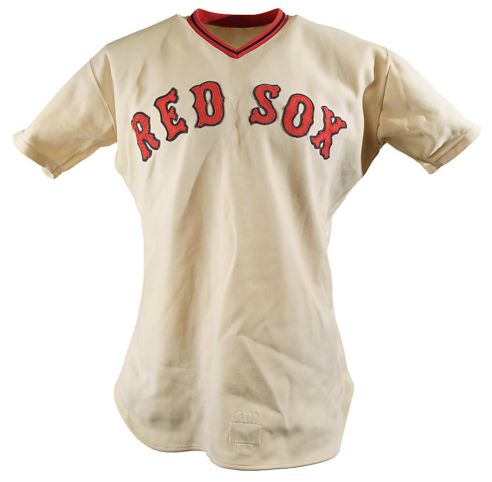 1974 Dwight Evans Boston Red Sox Game-Used Home Jersey MEARS A9