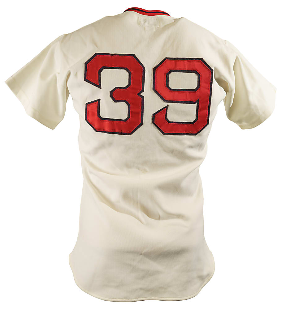 1975 to 1977 Boston Red Sox Game-Used Home and Road Jersey Collection (4) Including Blackwell, Drago, Heise, and Montgomery