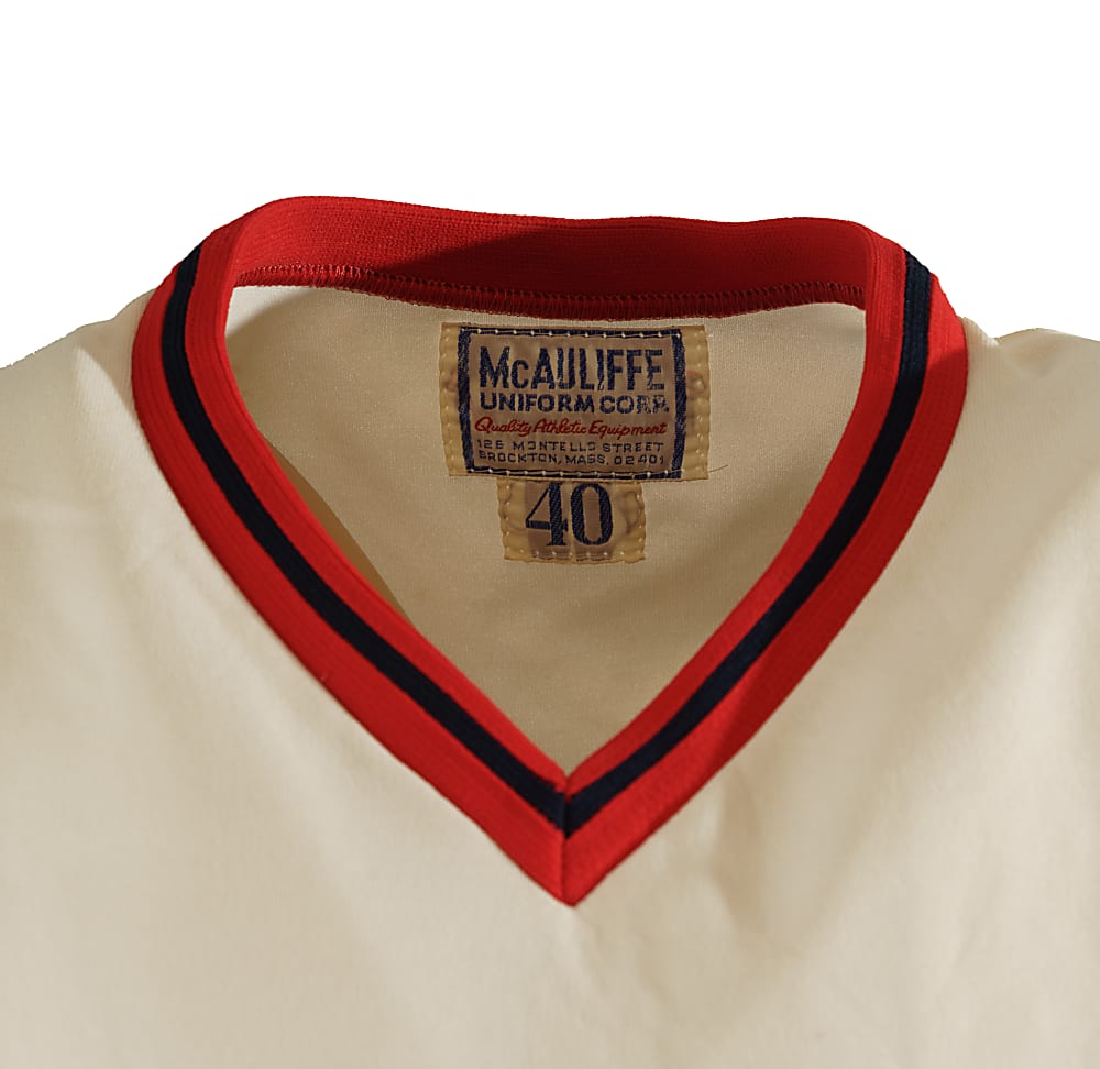 1975 to 1977 Boston Red Sox Game-Used Home and Road Jersey Collection (4) Including Blackwell, Drago, Heise, and Montgomery