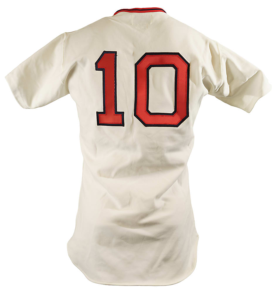 1975 to 1977 Boston Red Sox Game-Used Home and Road Jersey Collection (4) Including Blackwell, Drago, Heise, and Montgomery