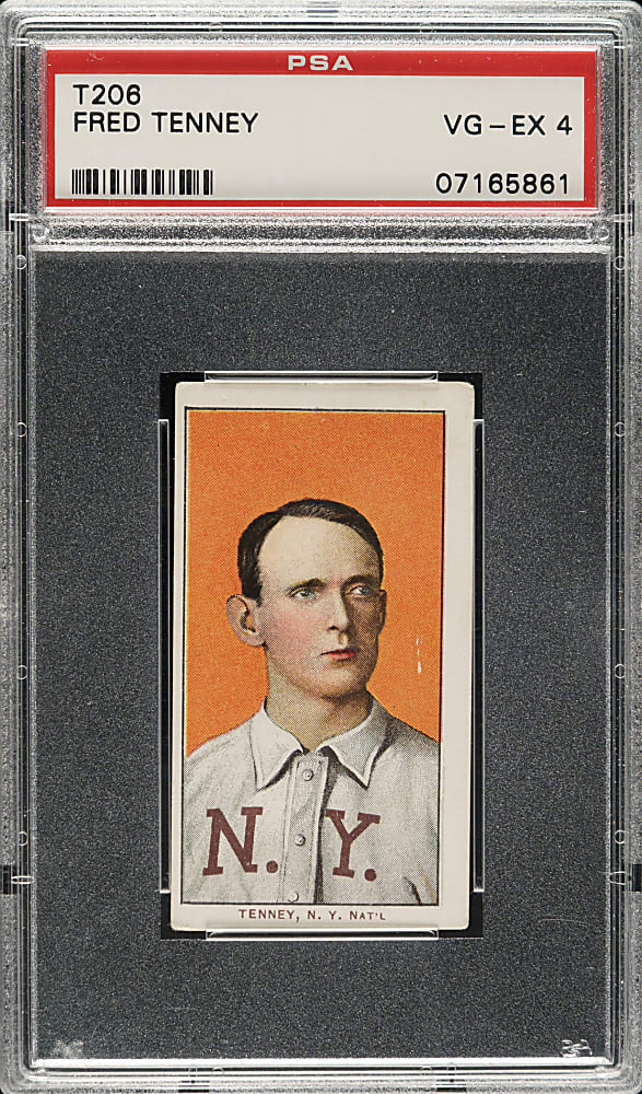1909-1911 T206 White Border Fred Tenney PSA VG-EX 4