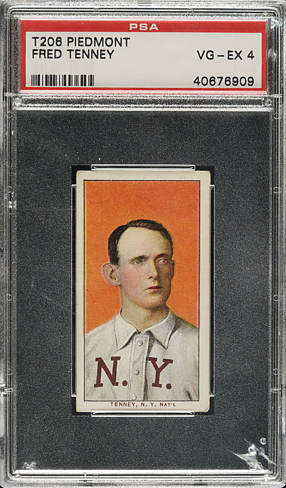 1909-1911 T206 White Border Fred Tenney PSA VG-EX 4