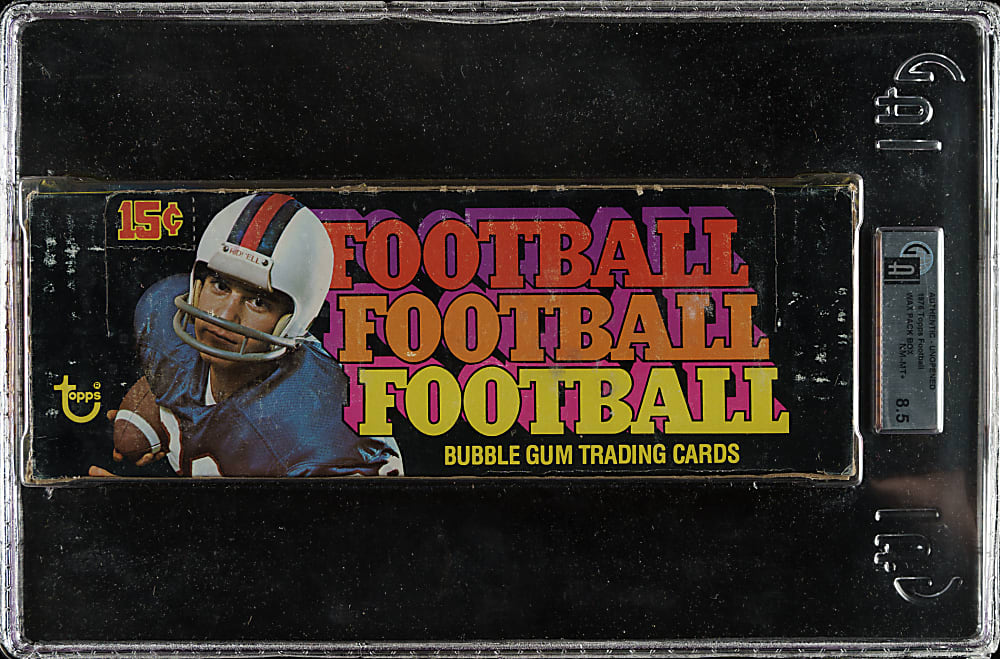 1976 Topps Football Unopened Wax Box (36 Packs) GAI NM-MT+ 8.5