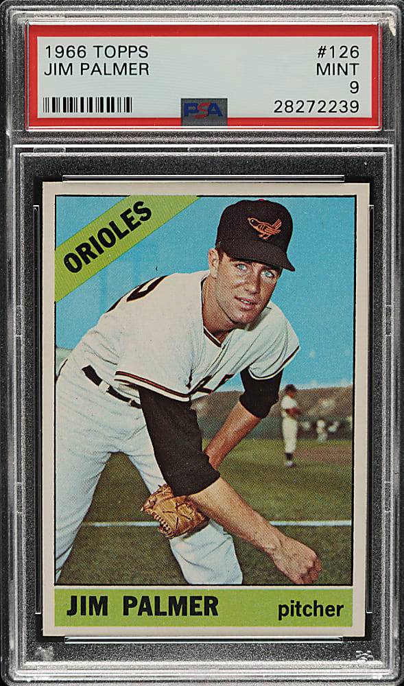 1966 Topps #126 Jim Palmer Rookie PSA MINT 9 - Highest Graded!