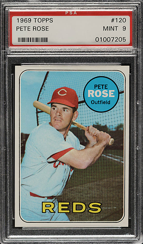 1969 Topps #120 Pete Rose PSA MINT 9