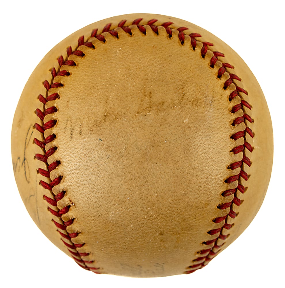 1943-1944 New York Yankees World Champions Team-Signed Baseball - JSA