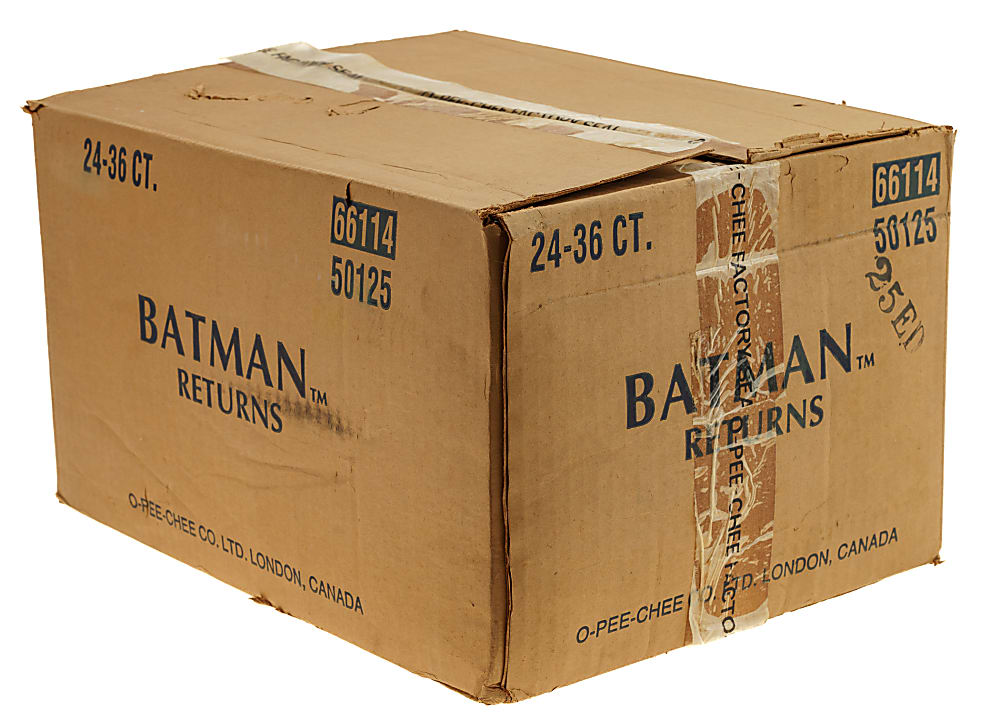 1992 O-Pee-Chee "Batman Returns" Factory-Sealed Unopened Wax Case (24 Boxes)