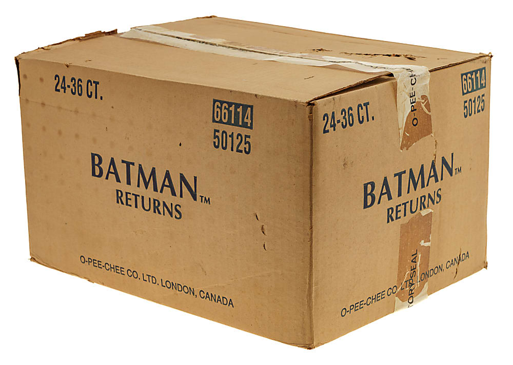 1992 O-Pee-Chee "Batman Returns" Factory-Sealed Unopened Wax Case (24 Boxes)