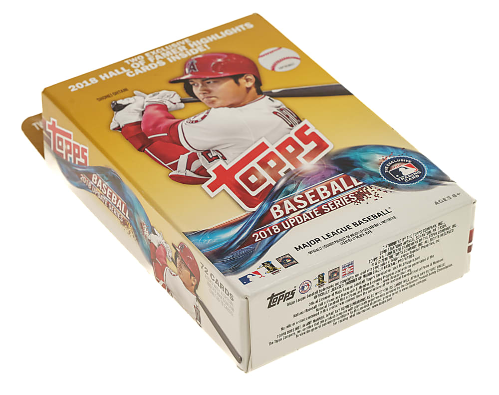 2018 Topps Update Factory Sealed Unopened Hanger Box (72 Cards) - Shohei Ohtani, Juan Soto, and Ronald Acuna Jr. Rookie Year