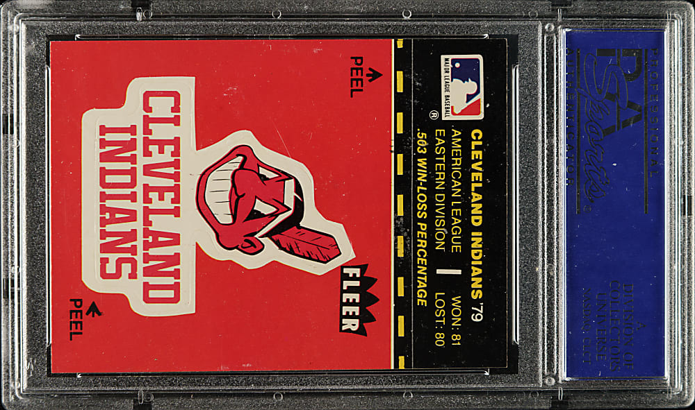 Signed 1980 Fleer Baseball Stickers Hank Greenberg - PSA/DNA