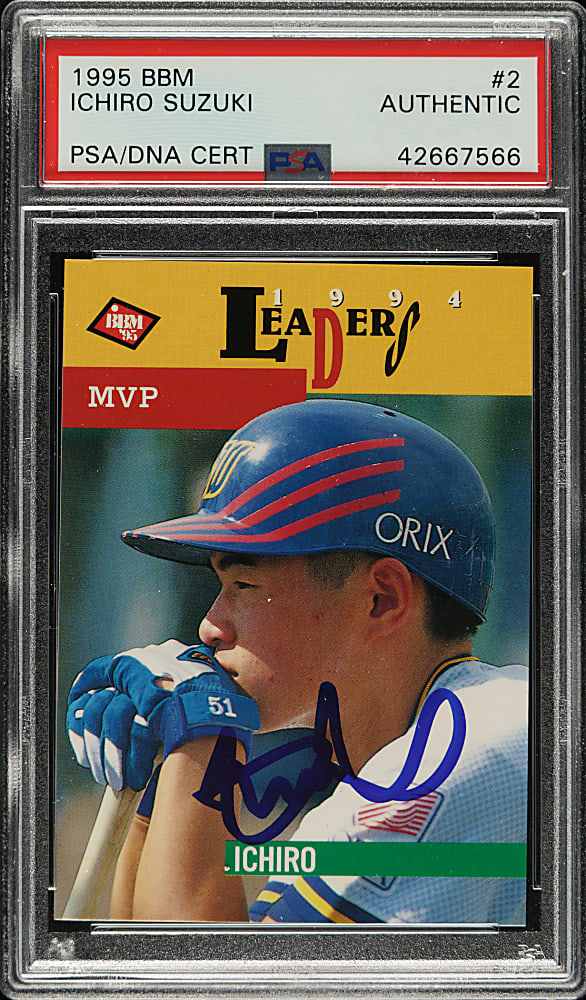 Signed 1995 BBM #2 Ichiro Suzuki - PSA/DNA