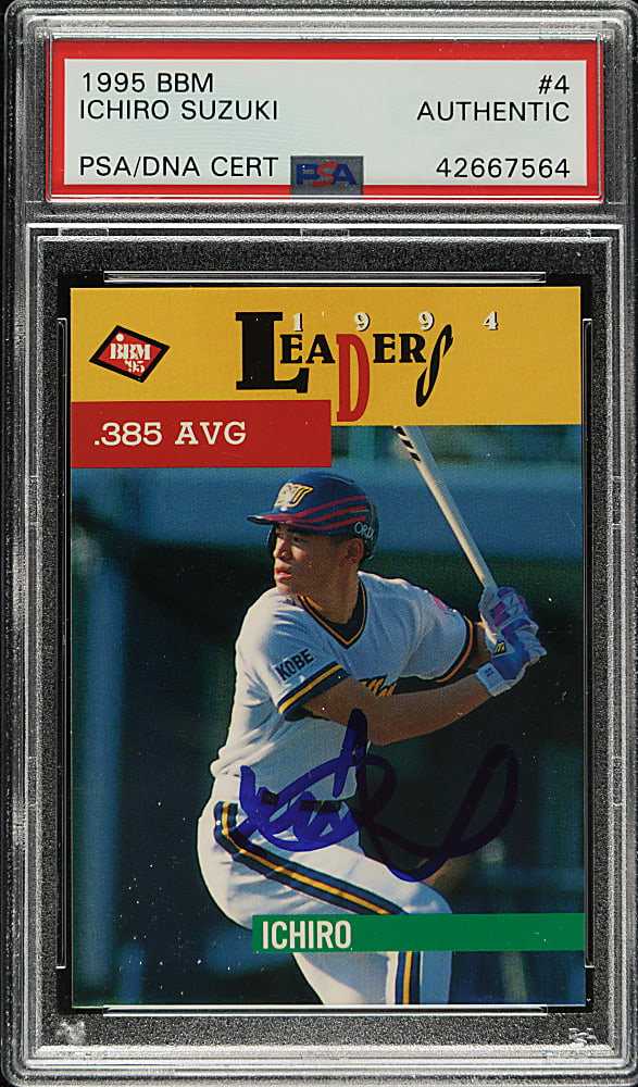 Signed 1995 BBM #4 Ichiro Suzuki - PSA/DNA