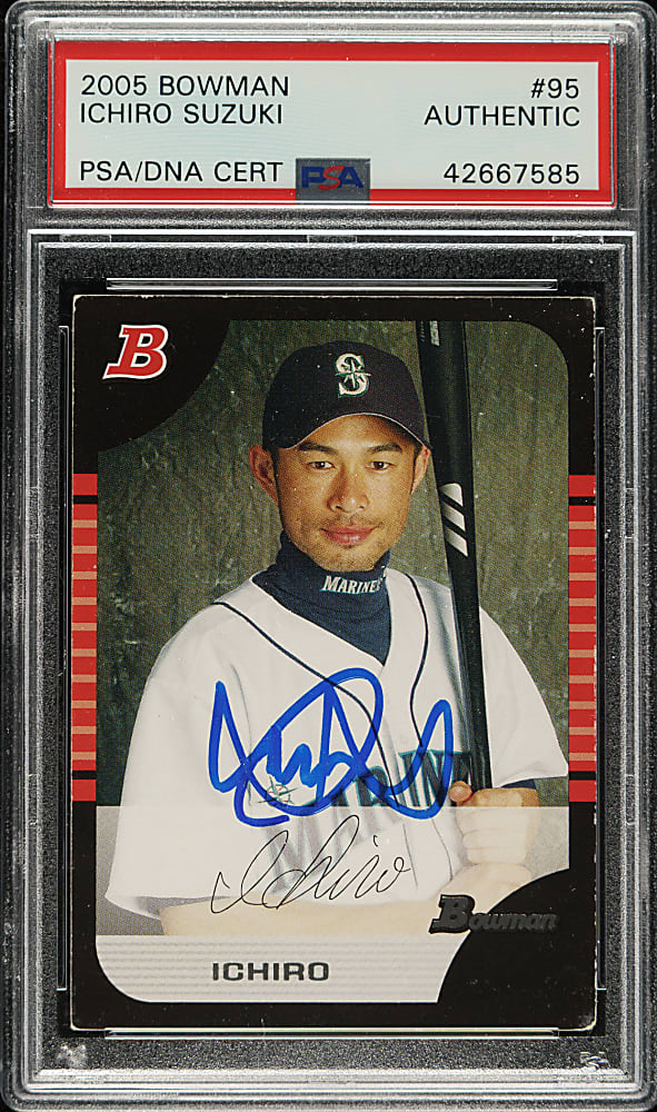 Signed 2005 Bowman #95 Ichiro Suzuki - PSA/DNA