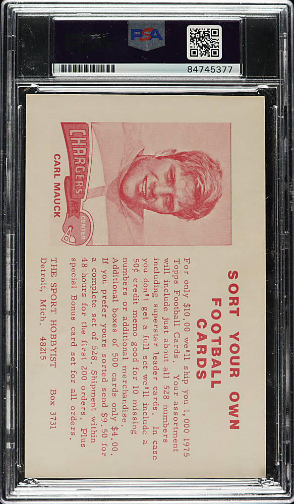 Signed 1975 Sport Hobbyist #SH106 Hank Greenberg - PSA/DNA