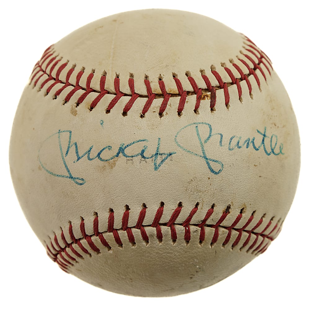 Mickey Mantle Single-Signed Baseball - PSA/DNA