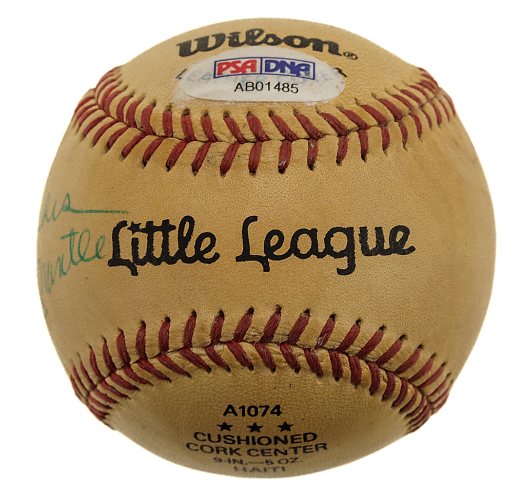 Mickey Mantle Single-Signed Baseball with "Best Wishes" Inscription - PSA/DNA