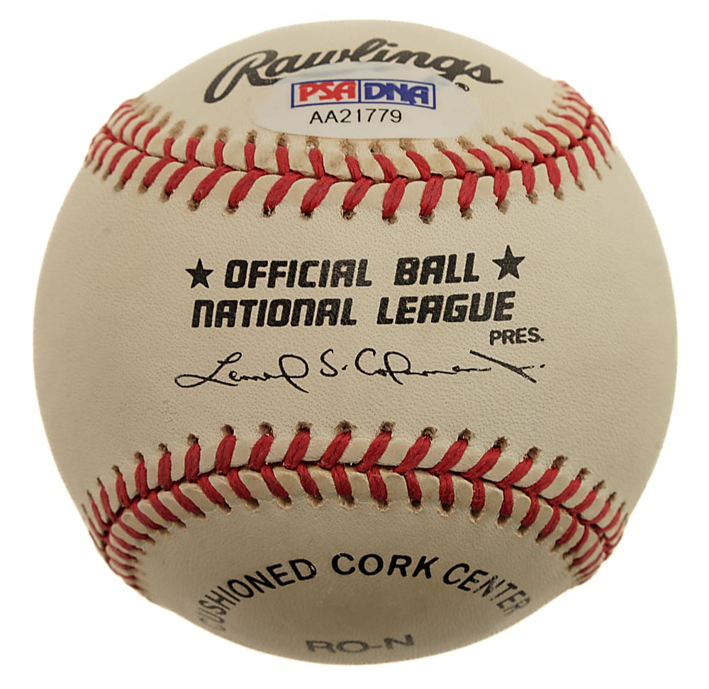 Hank Aaron Single-Signed Baseball - PSA/DNA