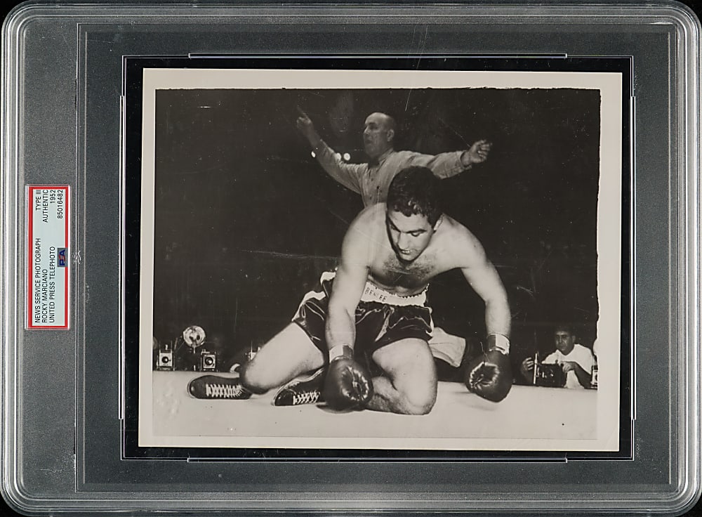 1952 Rocky Marciano United Press Telephoto News Service Photograph PSA/DNA Type III