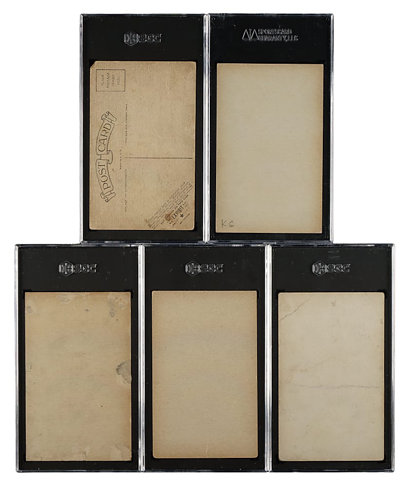 1930s Exhibits Boxing SGC-Graded Collection (5) Including Joe Louis and Jack Dempsey