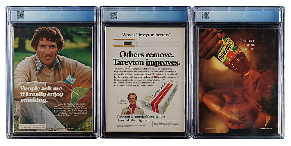 1975 to 1998 Sports Illustrated and The Source Sports Boxing CGC-Graded Trio: Muhammad Ali, Joe Frazier and Mike Tyson