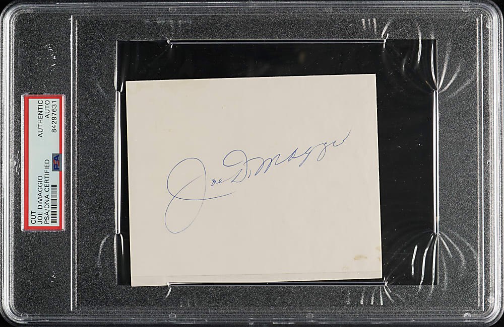 Joe DiMaggio Cut Signature - PSA/DNA