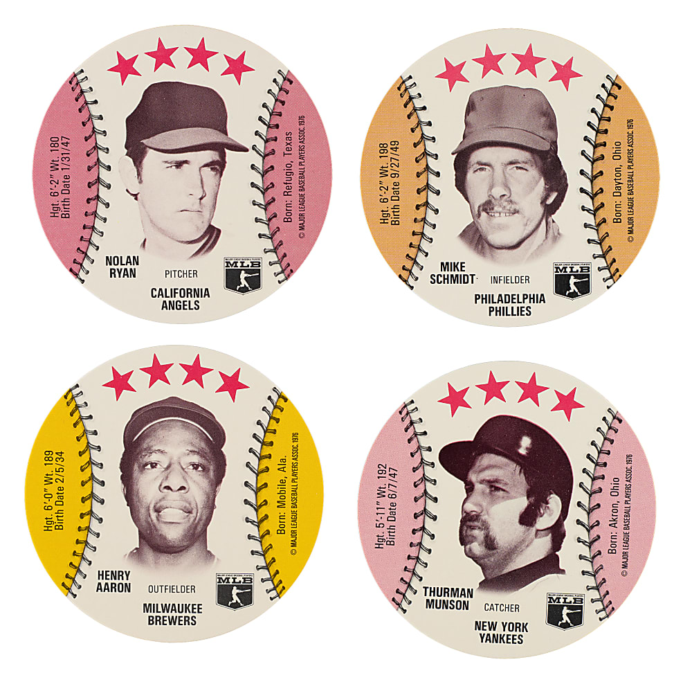 1976 Isaly's Sweet William Discs Complete Set Collection (5 Sets, 350 Cards)