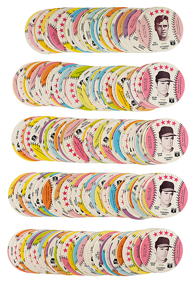 1976 Isaly's Sweet William Discs Complete Set Collection (5 Sets, 350 Cards)