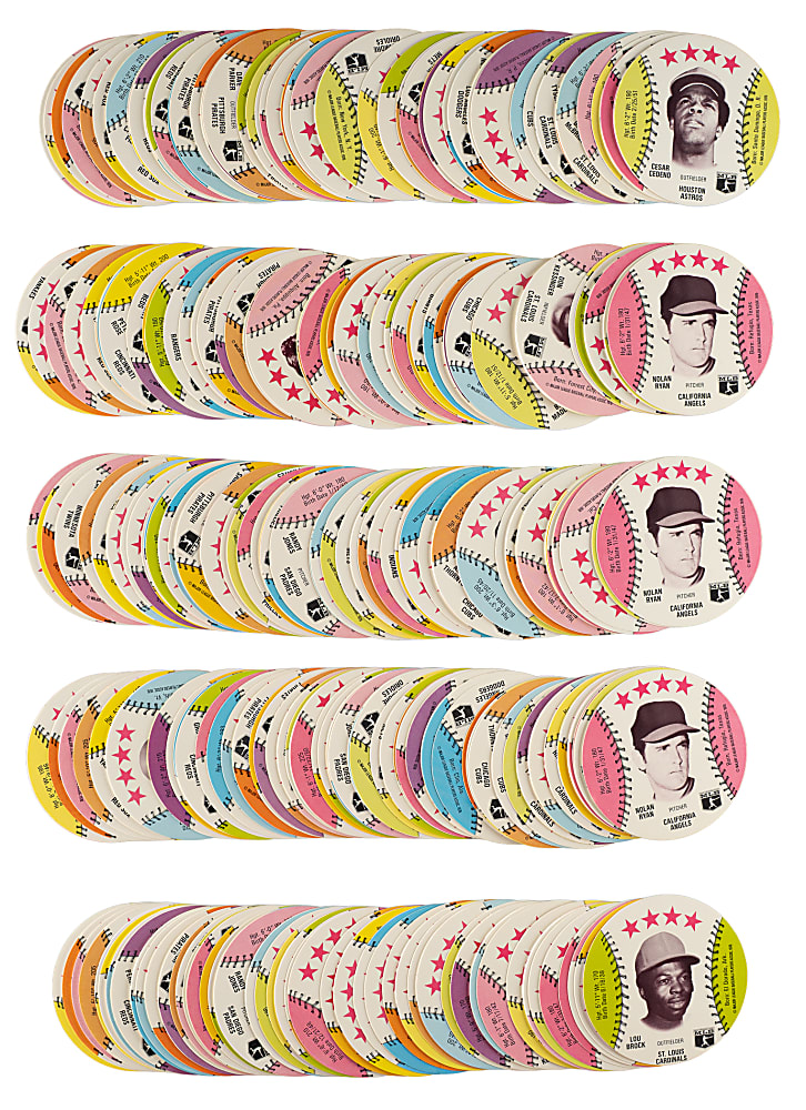 1976 Isaly's Sweet William Discs Complete Set Collection (5 Sets, 350 Cards)