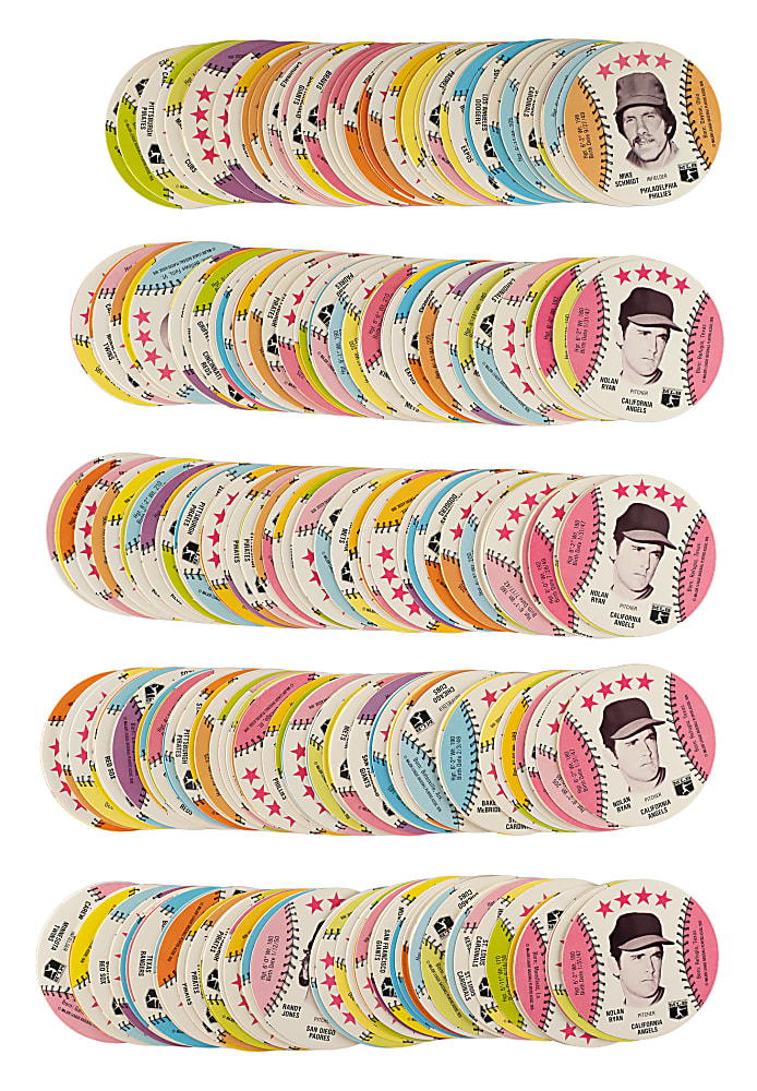 1976 Isaly's Sweet William Discs Complete Set Collection (5 Sets, 350 Cards)