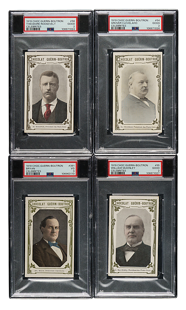 1919 Guerin-Boutron Chocolat Celebrites PSA-Graded Collection (4)