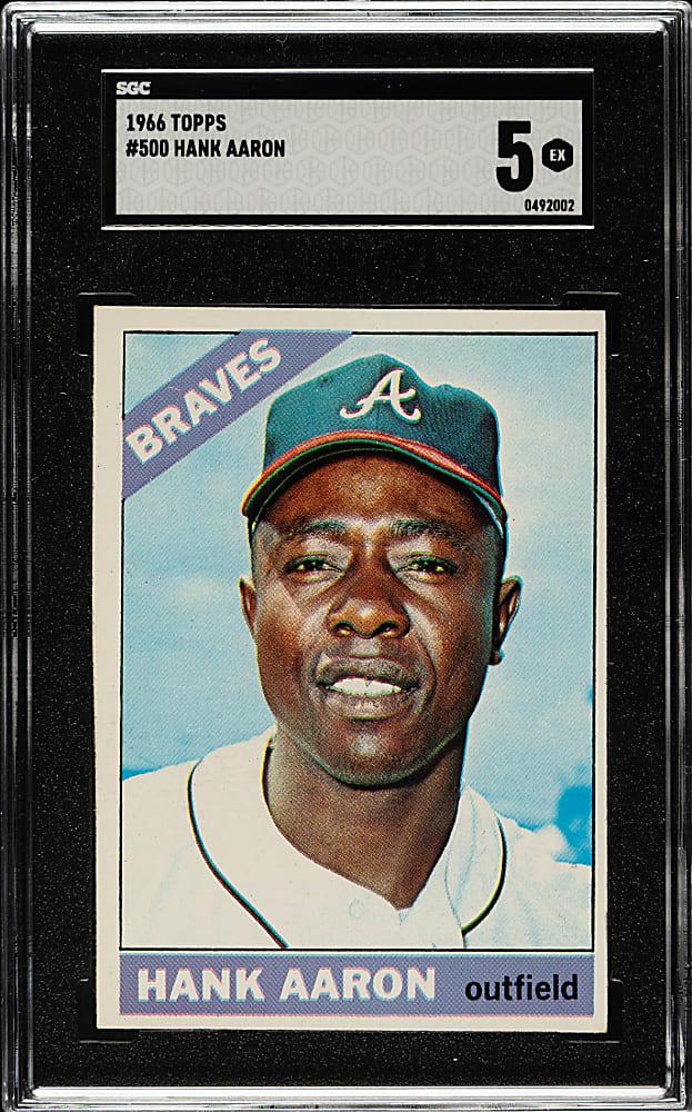 1966 Topps #500 Hank Aaron SGC EX 5