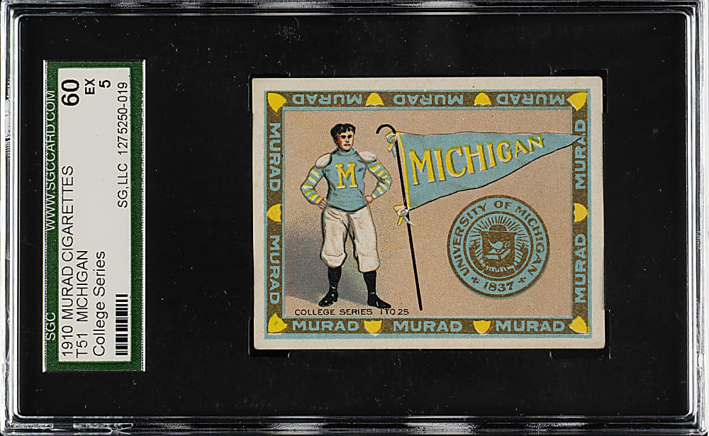 1909-1910 T51 Murad "College Series" Michigan SGC EX 60