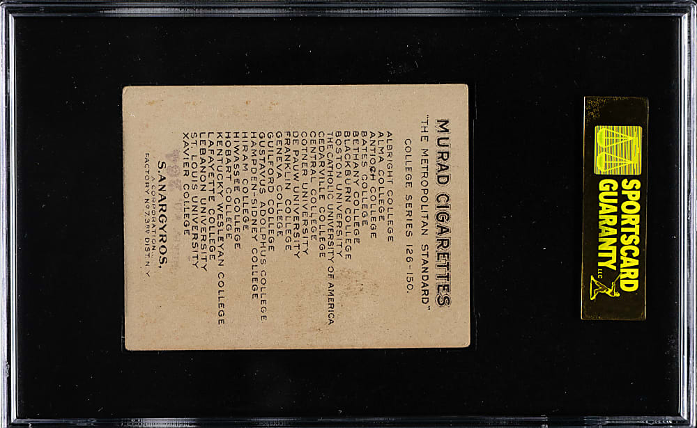 1909-1910 T51 Murad "College Series" Xavier College SGC VG/EX 50