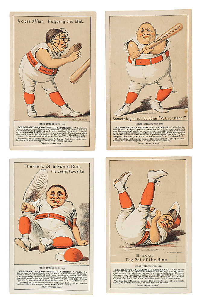 1880s H804-7 “Merchant’s Gargling Oil Series” Collection (4)