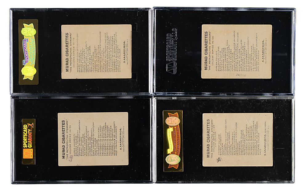1909-1910 T51 Murad "College Series" SGC- and PSA-Graded Collection (15)
