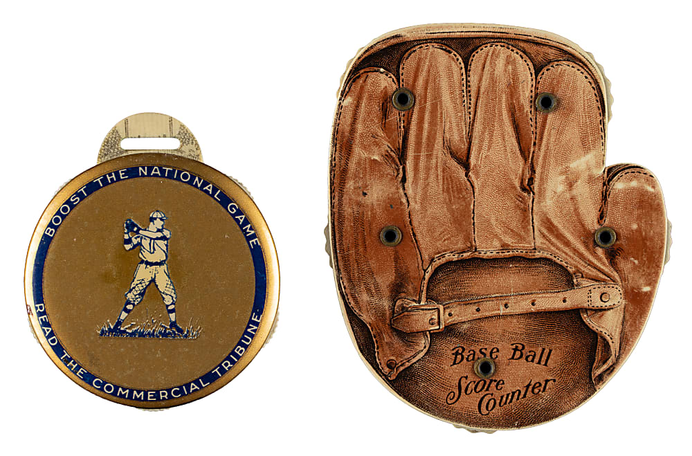 Vintage Baseball Scorer Pair