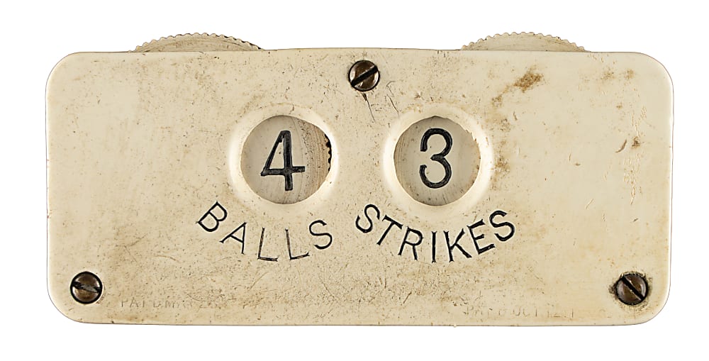 Vintage Reach Celluloid Baseball Scorer