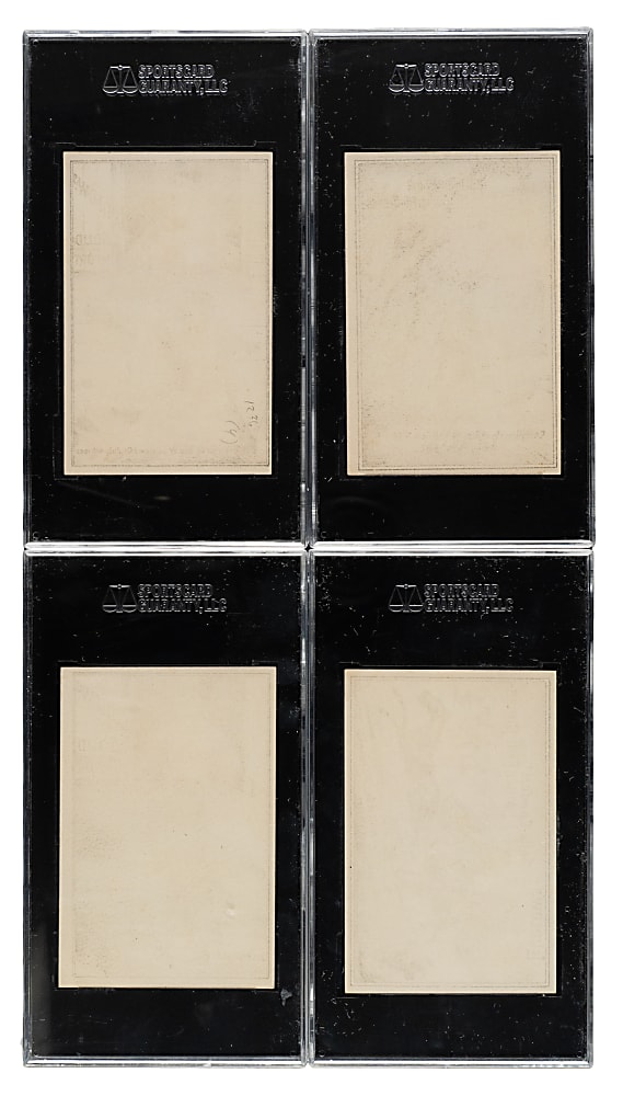 Circa 1880s Ludlow's Trade Card SGC-Graded Collection (4)