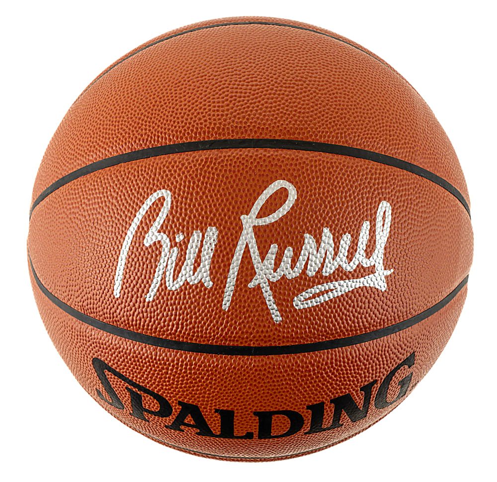 Bill Russell Signed Spalding Basketball - PSA/DNA