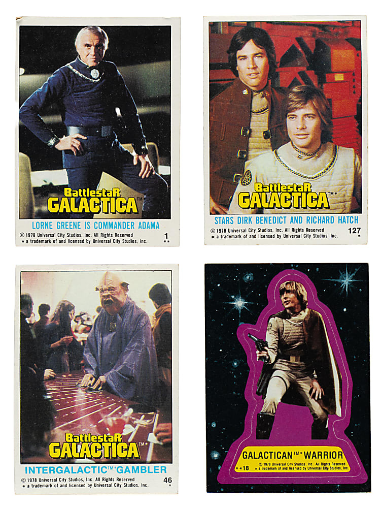 1978 Topps "Battlestar Galactica" Complete Set (132) Plus Complete Sticker Set (22)